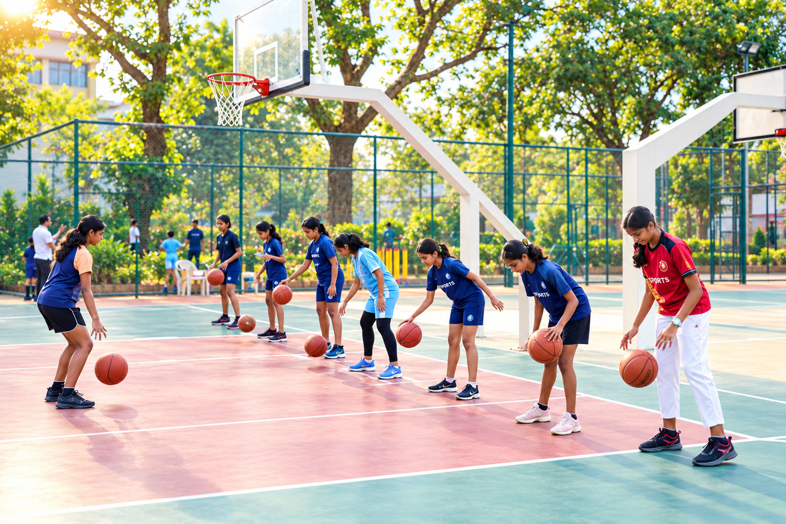 Basketball practice